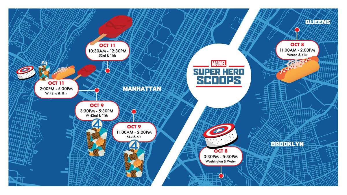 Dreyer’s Grand Ice Cream and Marvel Unite for NYC Comic Con Ice Cream Truck