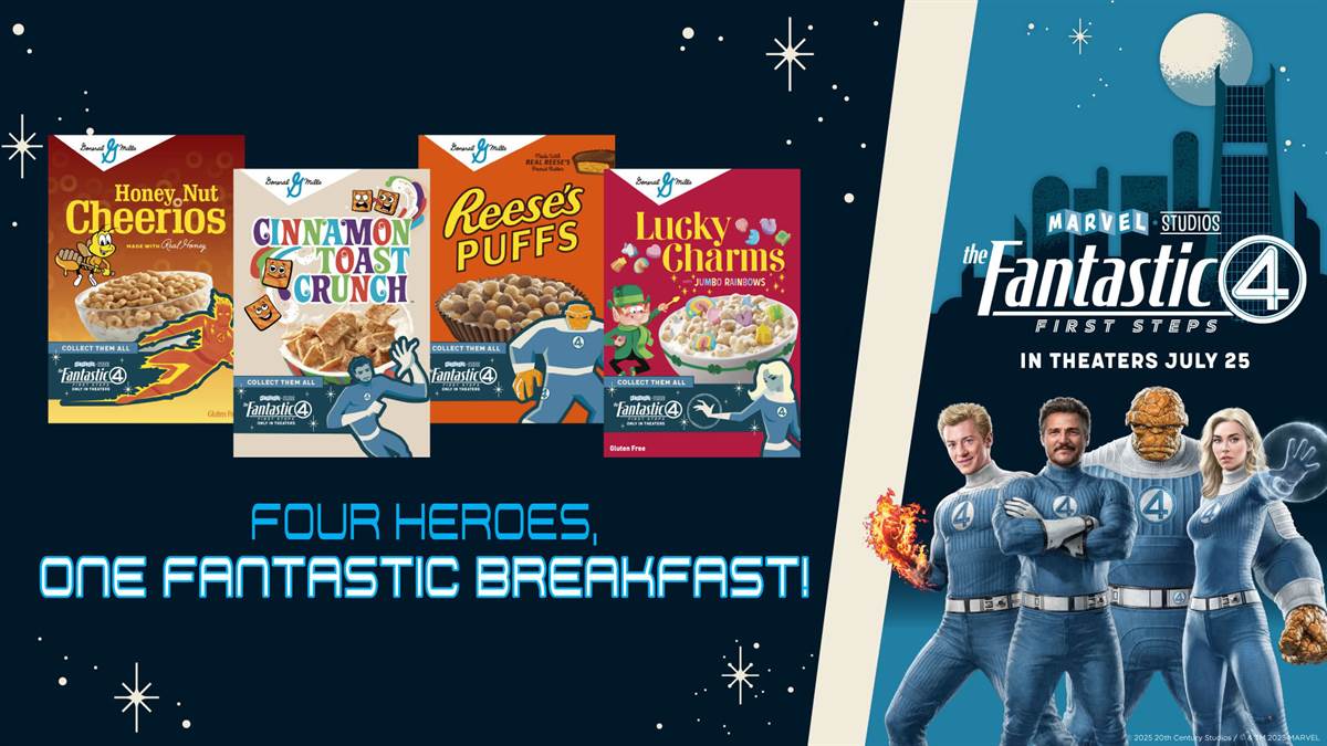 General Mills Cereal Mascots Collide With Marvel's First Family in New Offerings