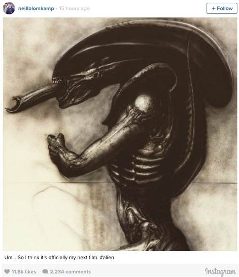 Neill Blomkamp to Direct Next Alien Franchise Film