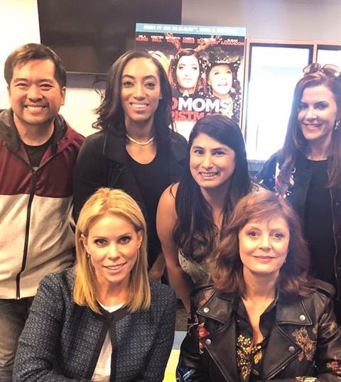 A Bad Moms Christmas Stars Susan Sarandon and Cheryl Hines Talk Motherhood, Kenny G and More