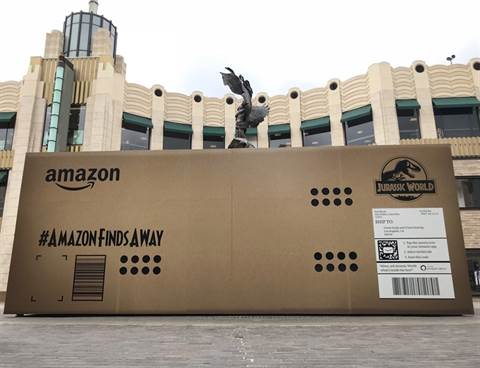 Amazon and Jurassic World: Fallen Kingdom Team Up to Make Amazon's Largest Delivery in History