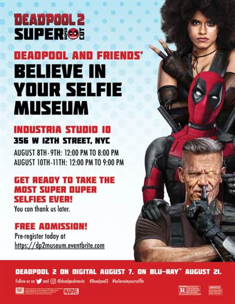 Deadpool and Friends' Believe in Your Selfie Museum Coming to NYC