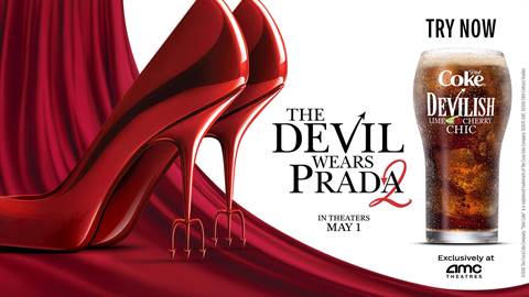 AMC Theaters Debuts Devil Wears Prada 2 Coca-Cola Freestyle Drink