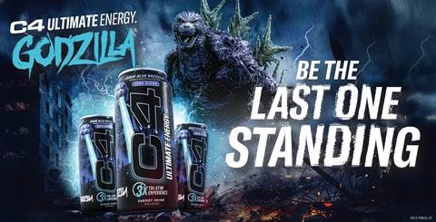 Celebrate Godzilla Day with C4 Ultimate Energy Sour Blue Razzilla