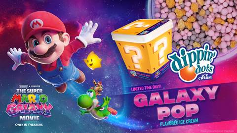 Dippin’ Dots Debuts New Galaxy Pop Flavor in Collaboration with The Super Mario Galaxy Movie