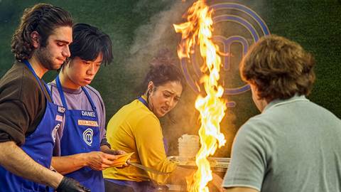 MasterChef Global Gauntlet’s First Team Challenge Goes Up in Flames