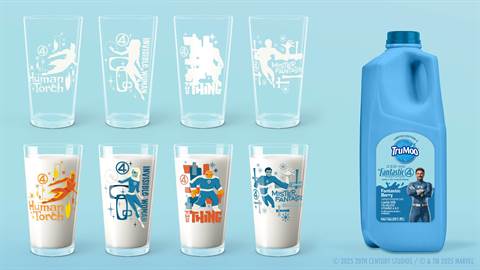 TruMoo’s Fantastic Four Milk and Glasses Turn Each Sip Super