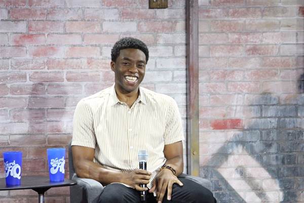 Black Panther, Chadwick Boseman, Stops By Nerd HQ 2016 For A Chat fetchpriority=