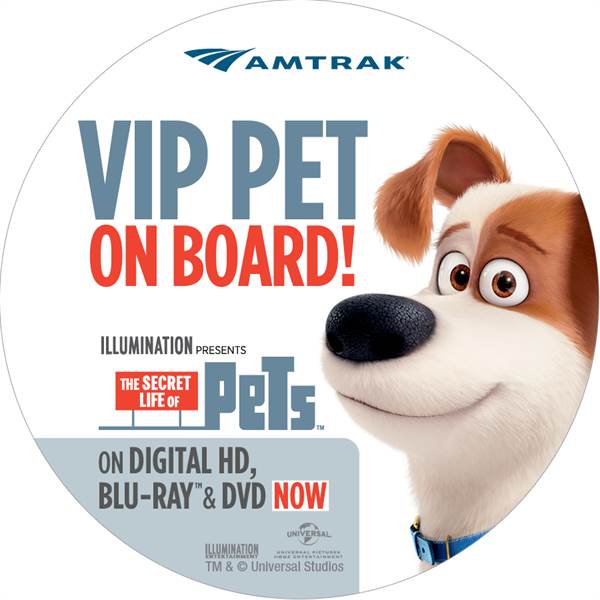 Amtrak and Universal Holding Pets Ride for Free Promotion fetchpriority=