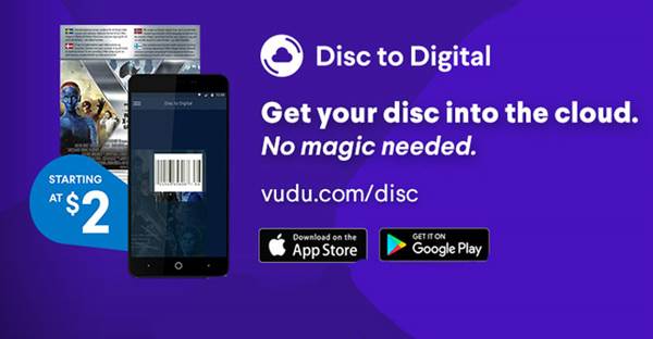 Vudu Update Allows for Disc to Digital Movie Conversions