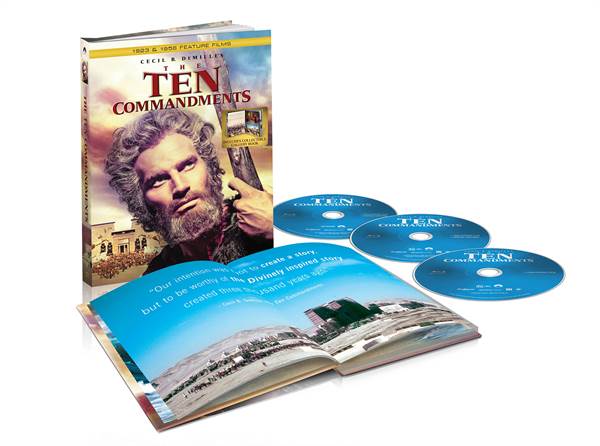 Enter To Win DeMille's classics, THE TEN COMMANDMENTS ('23 and '56 version) on Blu-ray Digipack
