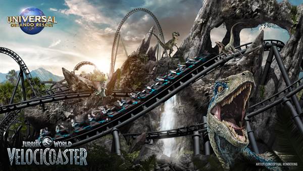Jurassic World VelociCoaster Comes To The Universal Orlando Resort in 2021 fetchpriority=
