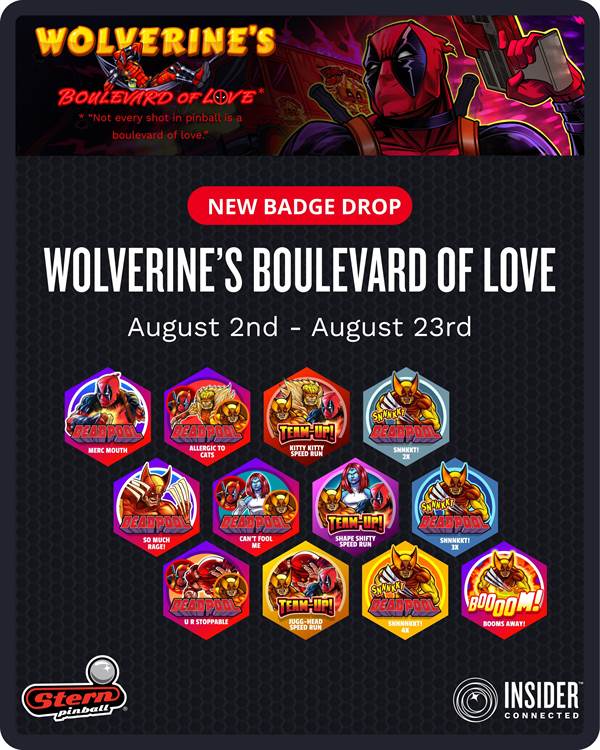 Deadpool & Wolverine Pinball Quest: Stern Pinball's Boulevard of Love & Month of Marvel