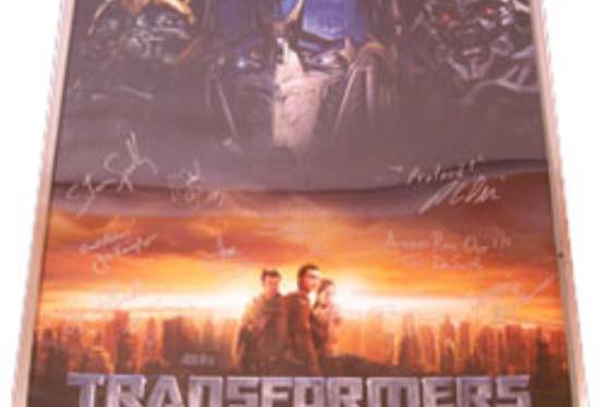 Real-Life Transformers Heroes Put One-of-A-Kind Autographed Movie Poster Up For Auction To Transform Lives of Seriously Ill Children