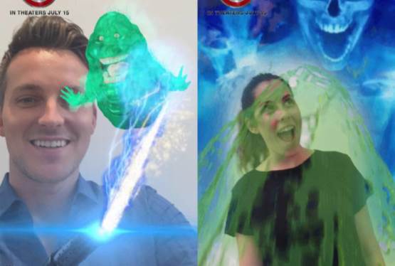 Sony Pictures Ghostbusters Offers First-Ever Front and Rear-Facing Lens on Snapchat