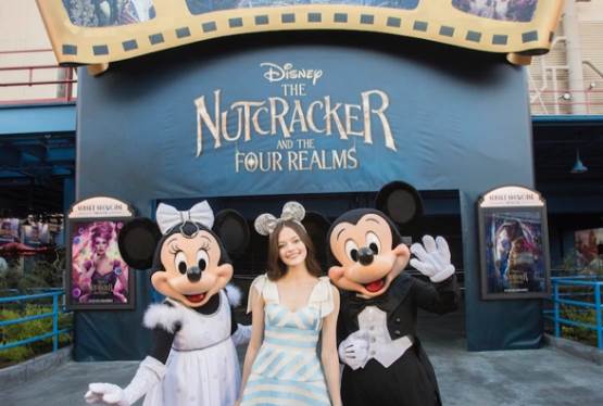 "Nutcracker and the Four Realms" Star Mackenzie Foy Makes Surprise Appearance at Disneyland Resort