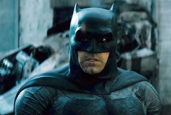 Ben Affleck Hanging Up Batman Cowl