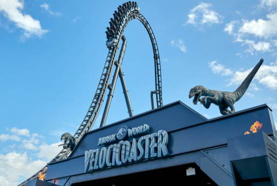 The Universal Orlando Resort's VelociCoaster Lives Up To Its Ferocious Film Inspiration