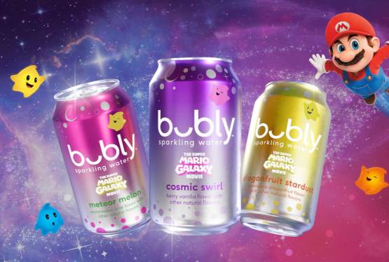 bubly Launches Super Mario-Inspired Sparkling Water Flavors Ahead of Galaxy Movie