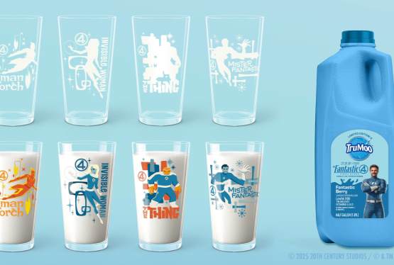 TruMoo’s Fantastic Four Milk and Glasses Turn Each Sip Super