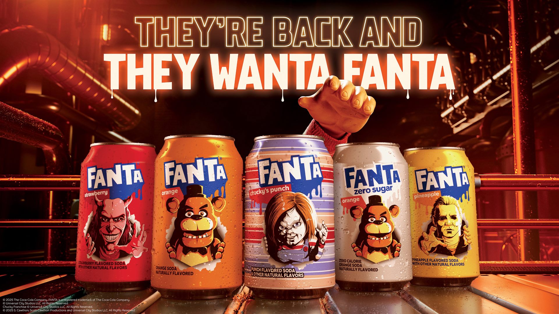 Horror Icons Take Over Halloween With Fanta's Spooky Beverages