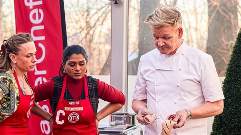 MasterChef Global Gauntlet Royal Wedding Challenge Starts With a Costly Duck Mistake