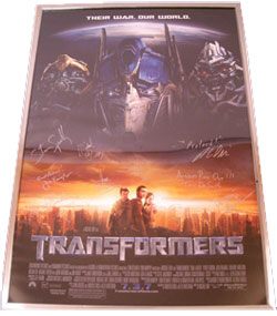 Real-Life Transformers Heroes Put One-of-A-Kind Autographed Movie Poster Up For Auction To Transform Lives of Seriously Ill Children