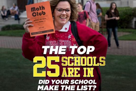 Top 25 Schools Chosen for Life of the Party Premiere