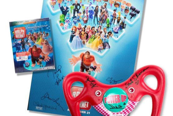 Bid on a Signed Sugar Rush Steering Wheel Replica from Ralph Breaks the Internet