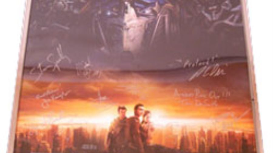 Real-Life Transformers Heroes Put One-of-A-Kind Autographed Movie Poster Up For Auction To Transform Lives of Seriously Ill Children