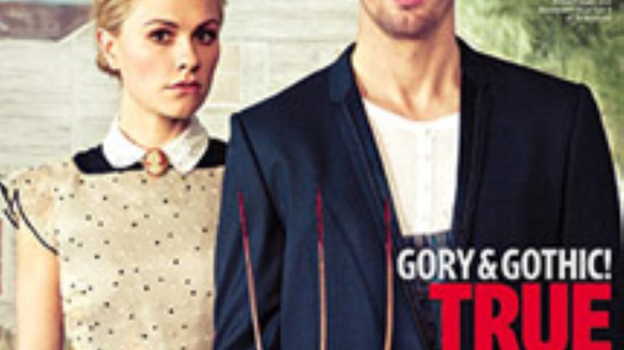 Alexander Skarsgård and Anna Paquin are Gothic on Cover of "Entertainment Weekly"