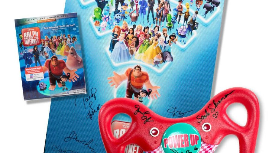 Bid on a Signed Sugar Rush Steering Wheel Replica from Ralph Breaks the Internet