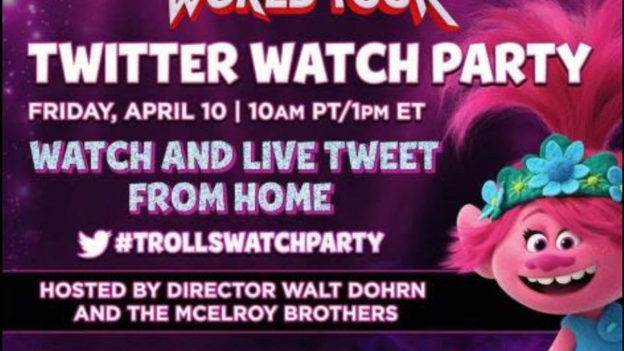 Trolls World Tour Twitter Watch Party Announced for April 10