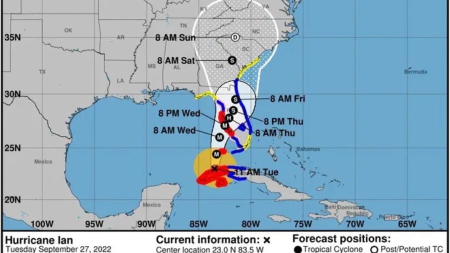 Filming Halted in Tampa as Hurricane Ian Approaches