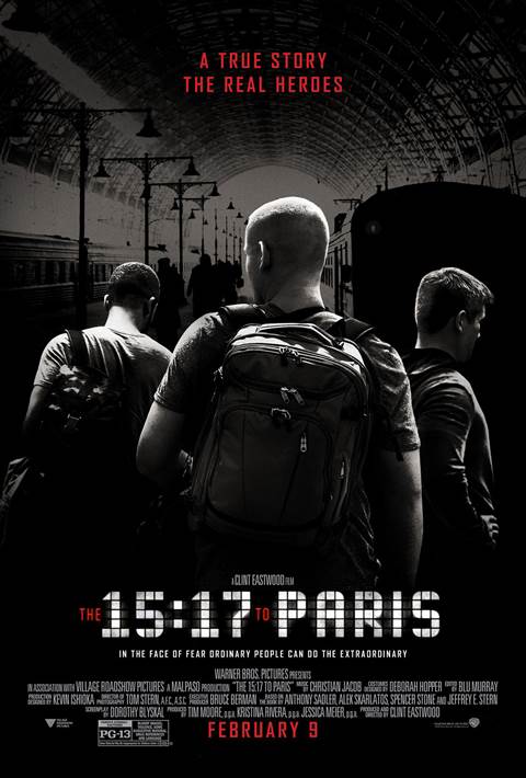 The 15:17 to Paris movie poster