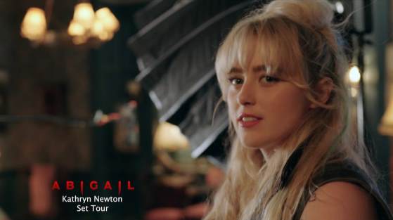 Take a BTS Tour of the ABIGAIL set with Kathryn Newton