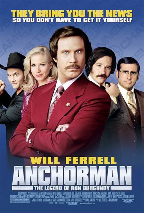 Anchorman: The Legend of Ron Burgundy movie poster