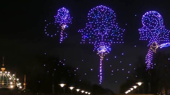 Avatar Drone Light Show Footage