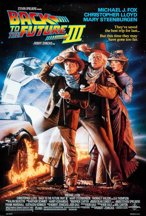 Back to the Future Part III movie poster