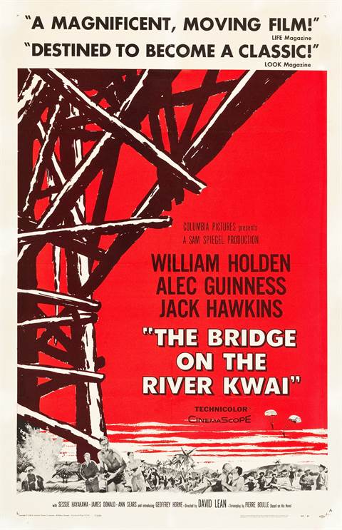 The Bridge on the River Kwai movie poster
