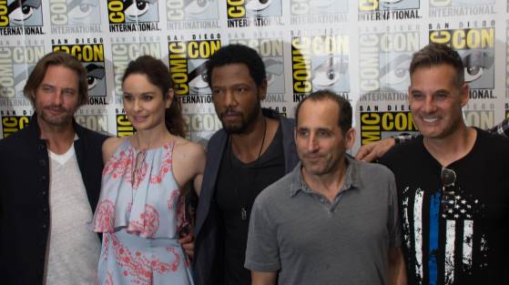 Check Out the Crazy on Camera Antics With The Cast of Colony As They Discuss Season Two