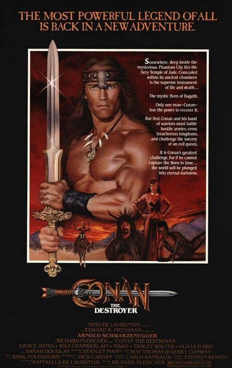 Conan The Destroyer movie poster