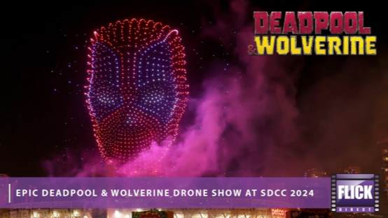 Epic Deadpool & Wolverine Drone Show at SDCC 2024 - Marvel's Ultimate Sky Spectacle!