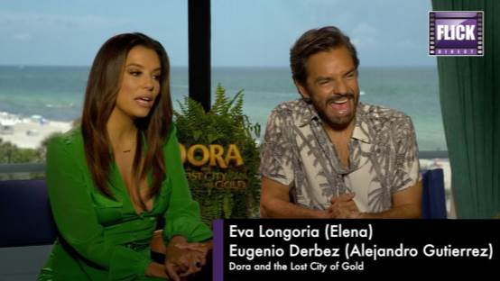 Eva Longoria and Eugenio Derbez Talk Dora and The Lost City of Gold