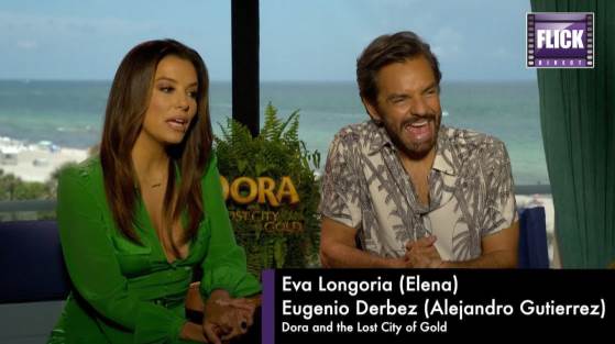 Eva Longoria and Eugenio Derbez Talk Dora and The Lost City of Gold