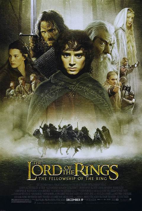 The Lord of The Rings: Fellowship of The Ring movie poster