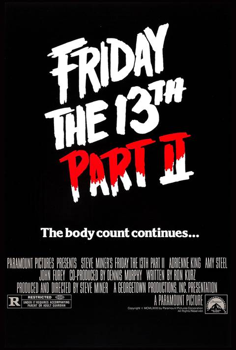 Friday the 13th Part 2 movie poster