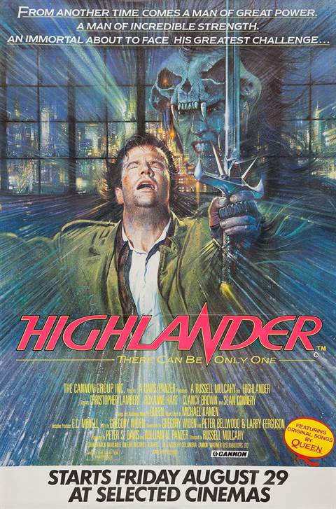 Highlander movie poster