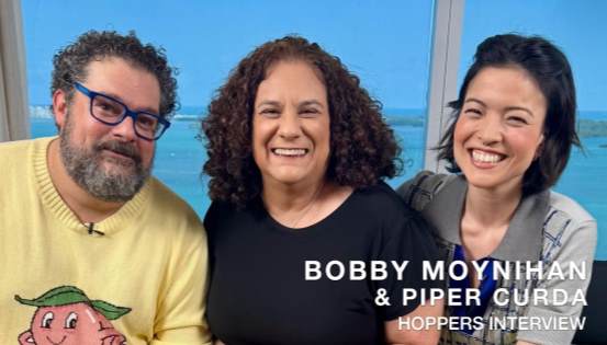 Hoppers Cast Interview Bobby Moynihan and Piper Curda Exclusive