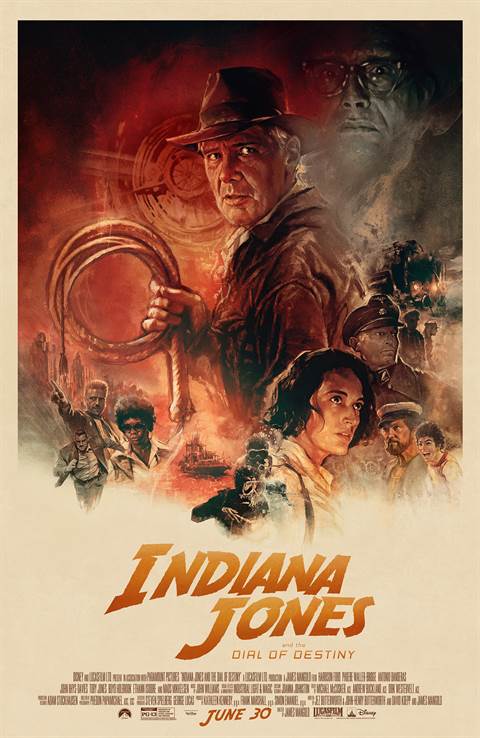 Indiana Jones and The Dial of Destiny movie poster